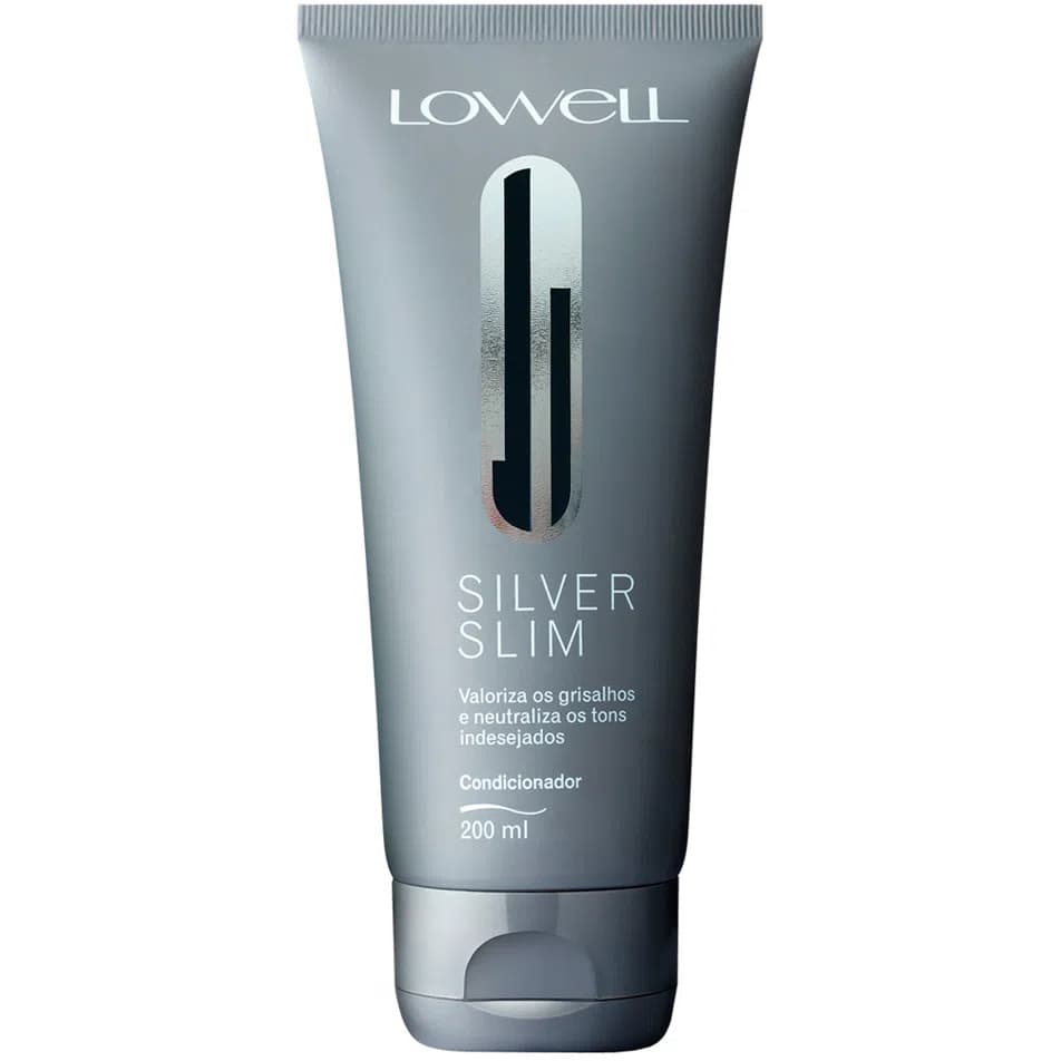 Condicionador Cabelos Grisalhos Lowell Silver Slim 200ml
