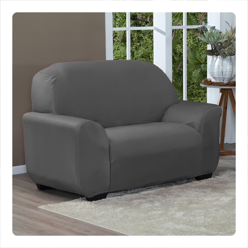 Capa De Sofá Lisa Avulsa 2 Lugares Malha Gel Cores