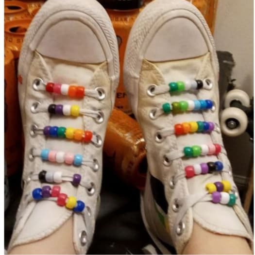 Miçangas para cadarço / Tererê / Beaded Shoelace / Enfeite para tênis :D
