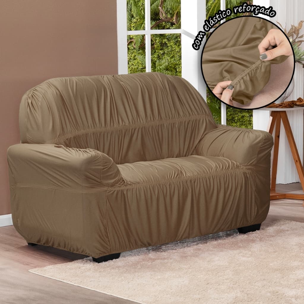 Capa De Sofá Avulsa 2 Lugares Em Malha Gel Elasticada Preço de Fábrica
