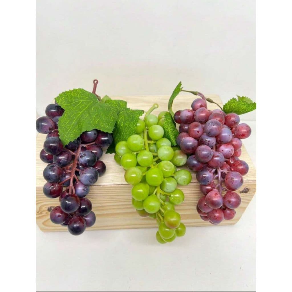 KIT 6 Uvas Artificiais Para Decorar Mesas Festas Casamentos