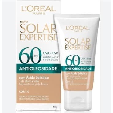 Protetor Solar Loreal Expertise Antioleosidade FPS 60 cor  1.0