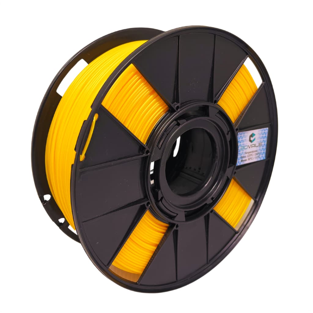 1kg De Filamento ABS 3dvale Amarelo Para Impressora 3d