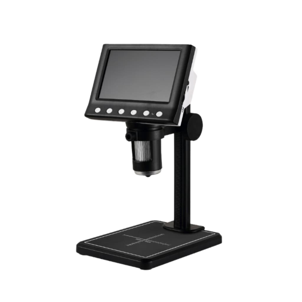Microscópio Eletrônico Digital Bancada Tela Lcd HD 1000x Com Suporte Ajustável
