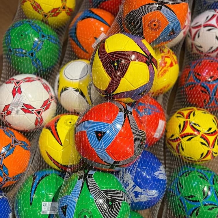 kit 20X Bola De Futebol Grande N°5 Profissional Cores Aleatórias