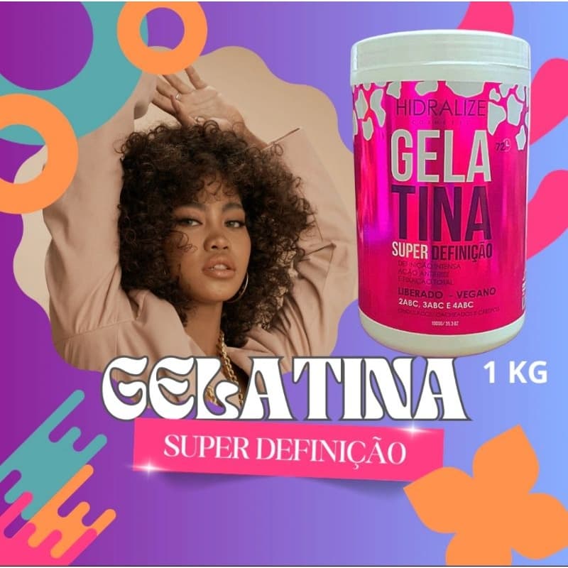 Gelatina Capilar Super Definição e Fixação Intensa  1Kg