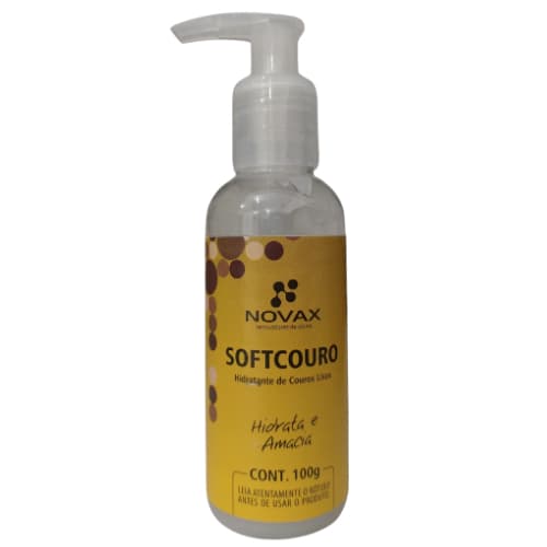 Soft couro novax 100g hidratante Renovador Amaciante P/ Couro Sapato Bolsa 100g