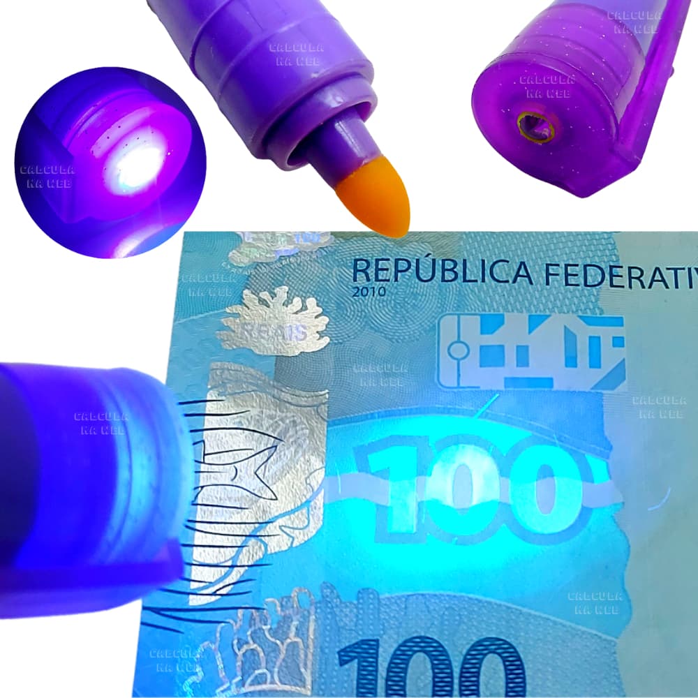 Caneta Testadora de Dinheiro E Marcadora De Nota Falsa