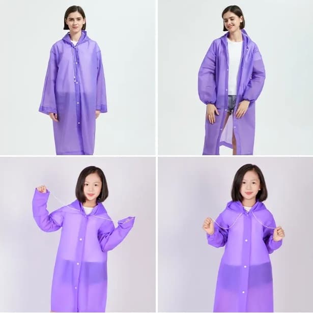 Capa Chuva Adolescente/Criança dos 06 anos de idade aos 13 anos Grossa em VInil Unissex Tamanho Único Capuz ref: TY875