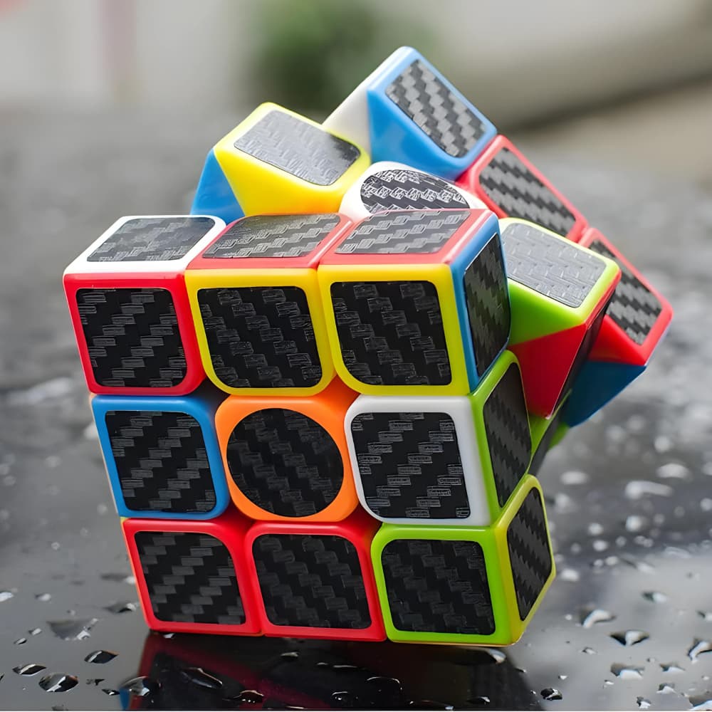 Cubo Mágico Profissional 3x3x3 Fanxin Black Carbon