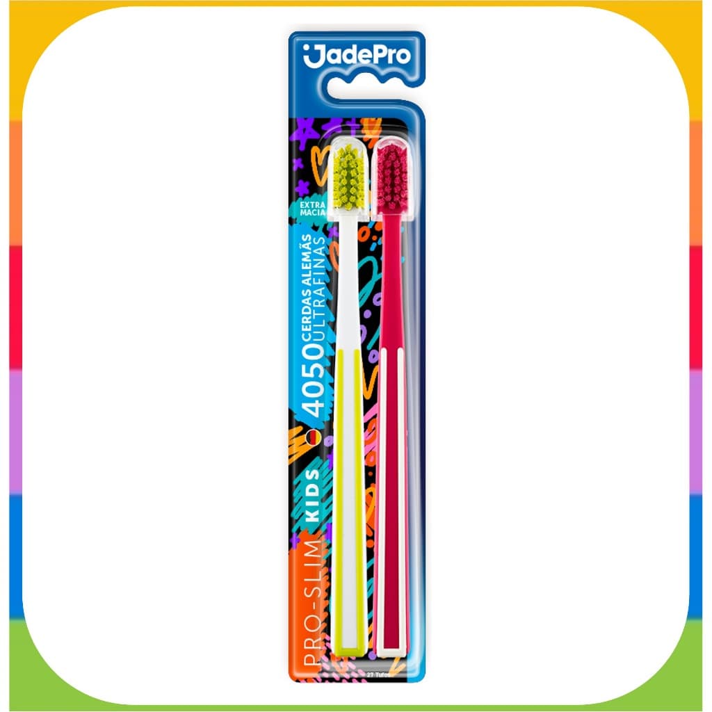 Escova de Dente para Crianças Pro Slim KIDS 5700  kit 2un JadePro