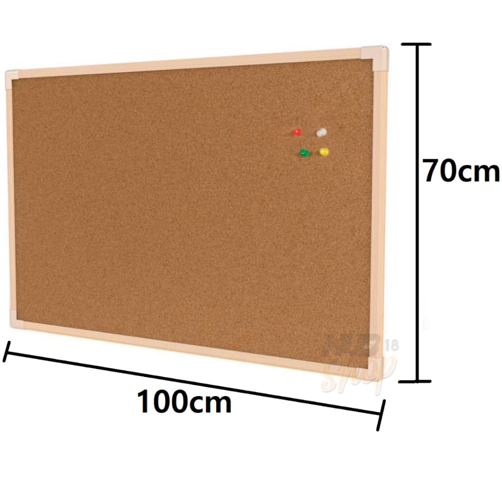 Quadro Lousa Cortiça Madeira Neo 100x70 Cm 9340 Stalo