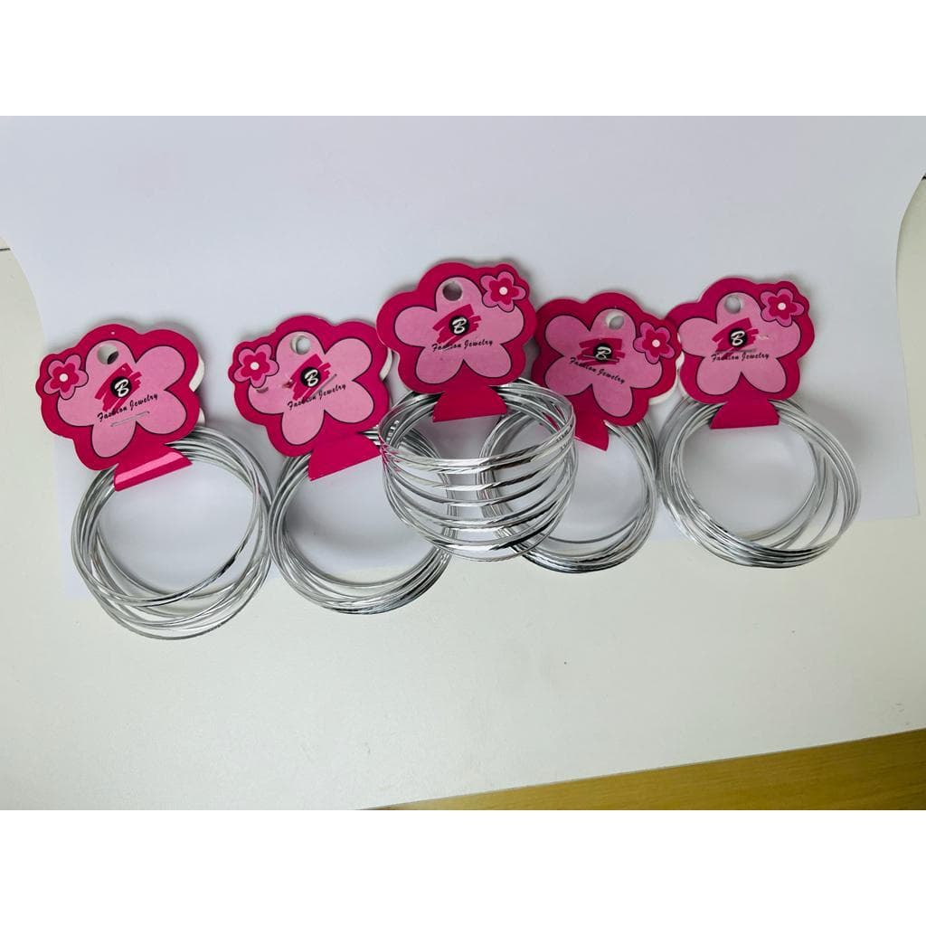 Kit de Pulseiras Argola  Metalizada Infantil