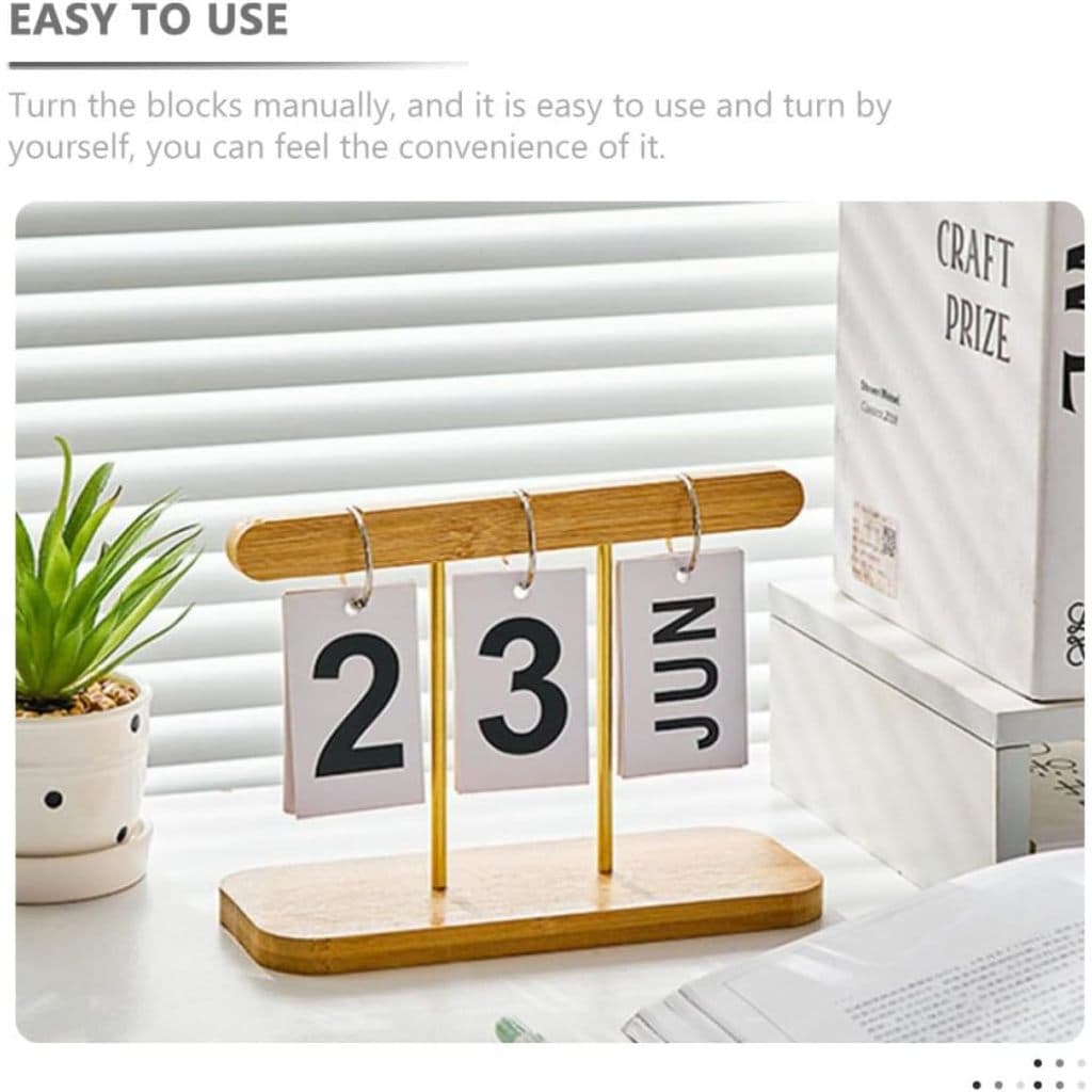 Calendário De Mesa Permanente Dia Mês