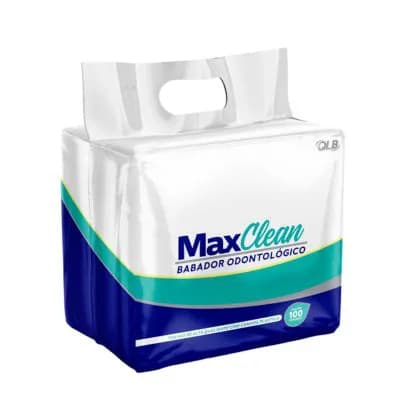 Babador Odontológico Descartável MaxClean com 100 unidades