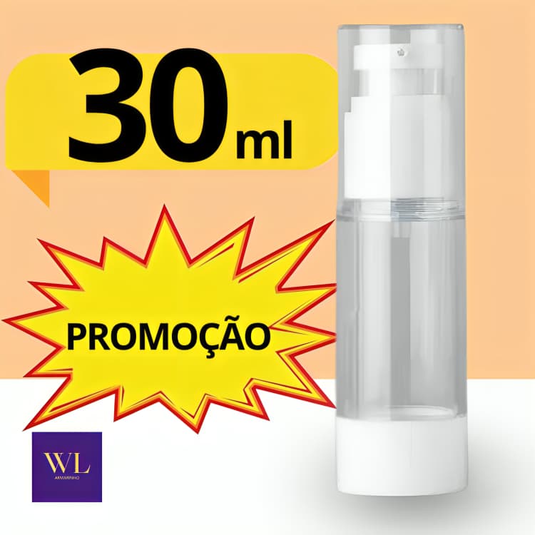 Kit 1/2/3 Frascos 30ML Recarregáveis - Mini Frascos de Perfume Vácuo de Vidro/Plástico Com Válvula Pump Transparente