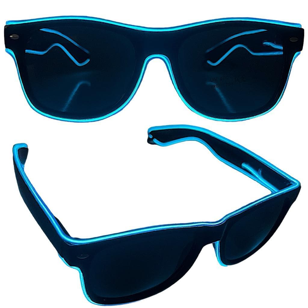 Oculos Led Neon Festa Balada Cosplay Rave Casamento