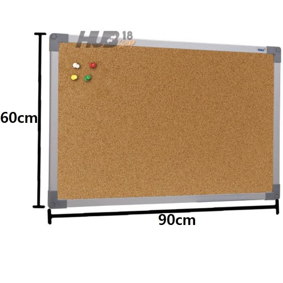 Quadro Cortiça Aviso Fotos Mural 90X60cm Mold Alumínio Stalo