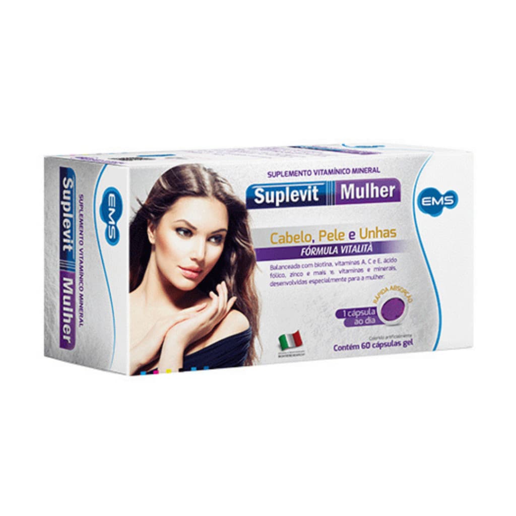 Suplevit Mulher C/60 Caps Queda De Cabelo Antienvelhecimento