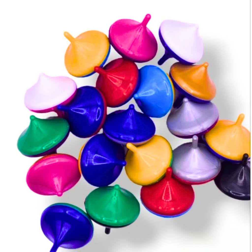 Kit 25 Mini Pião Brinquedo Surpresa Festa Lembrancinha