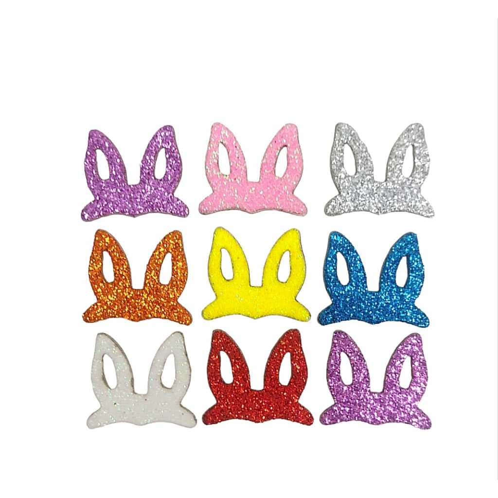 100 Orelhinhas de Coelho Pet Eva Pascoa Aplique Pet shop