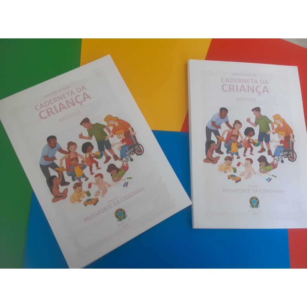 Kit 6 Miolo Caderneta Vacinação 6ª edição 2023/24 para encadernação Clean