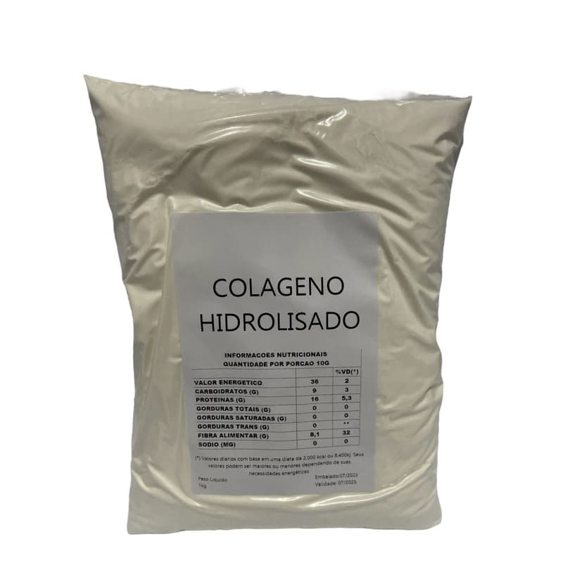 Colágeno Hidrolisado Tipo | Com ÁC. Hialurônico em Pó 1kg