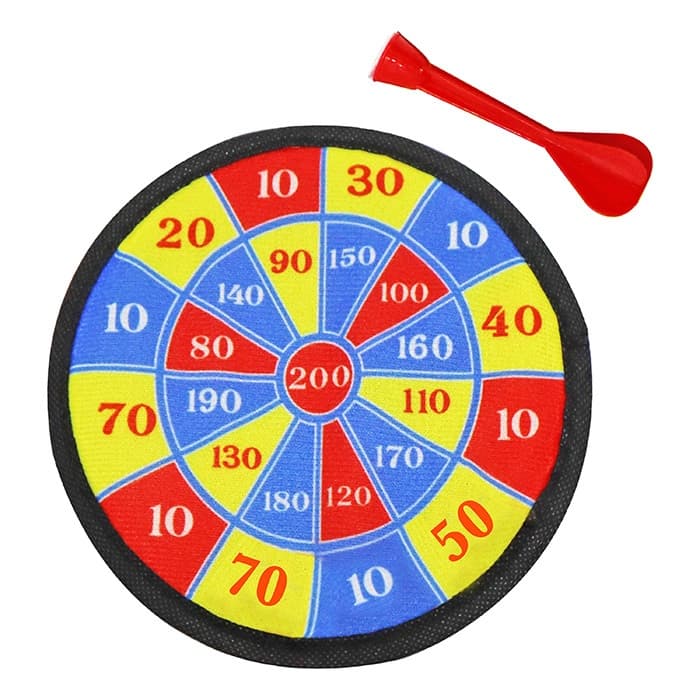 Brinquedo Jogo De Dardo Gruda C/Alvo 18Cm
