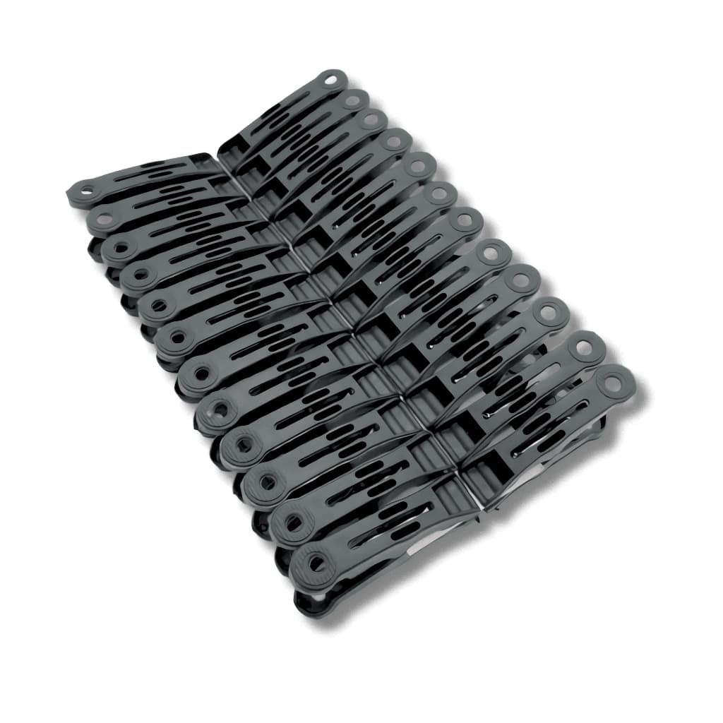 Prendedores COR PRETO Plástico Resistente Grampos de Roupas Pregadores Varal