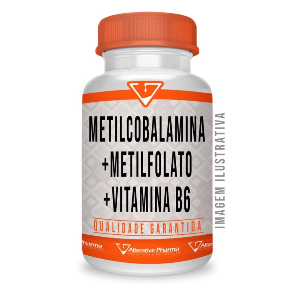 Metilcobalamina 1mg com Metilfolato 1mg e Vitamina B6 15mg 60 Comprimidos