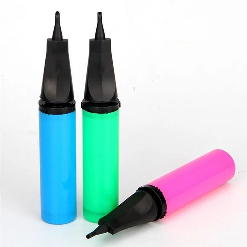 Kit 2 Bomba de Balão Bexiga - Bombinha de Bexigas Inflador Manual Balões Bubble Balão Látex Festas Aniversário