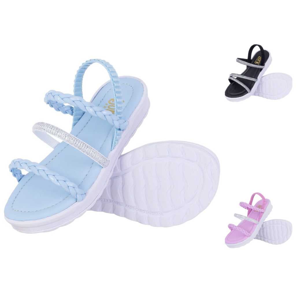 Sandália Infantil Feminina Menina 20 ao 36 Várias Cores com Brilho