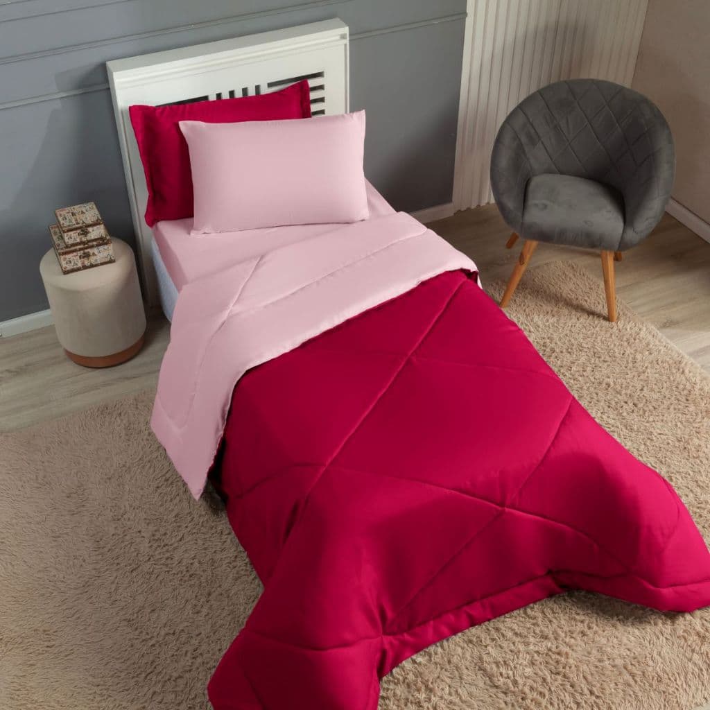 Coberdrom Solteiro Dupla Face Macio Promoçao Toque Ternura