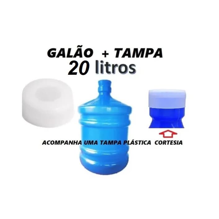 Galão 20 Litros Novo Com Tampa Validade 2029 Mega Resistente