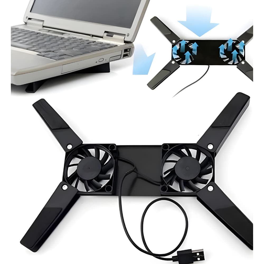 Suporte Base Notebook Com Cooler De Ventilação