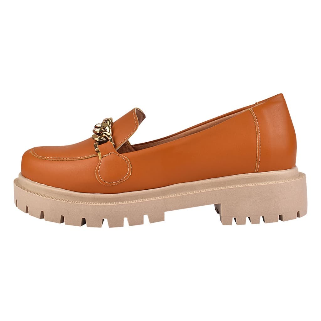 Sapato Mocassim Feminino Tratorado Oxford Loafer Blogueira Plataforma Novo Fabricação Própria Lançamento Oferta