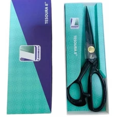 Tesoura De Alfaiate Profissional Lanmax nos tamanhos 8, 9, 10, 11 e 12 Alfaiataria
