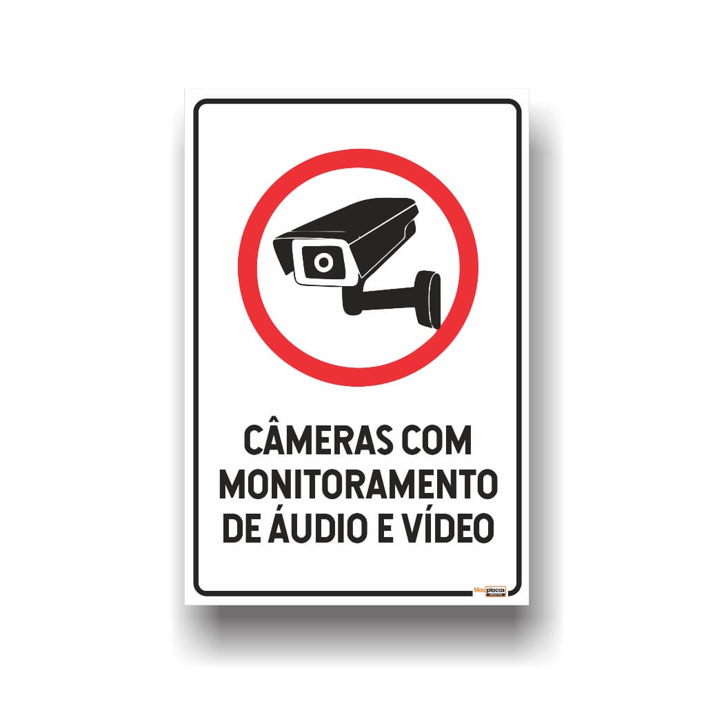 Placa Monitoramento camera com audio e video 20x30