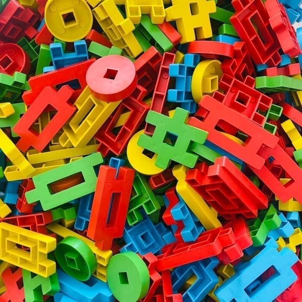 Kit Brinquedo Criativo De Montar Lig Barras Coloridas Infantil Super Divertidas.