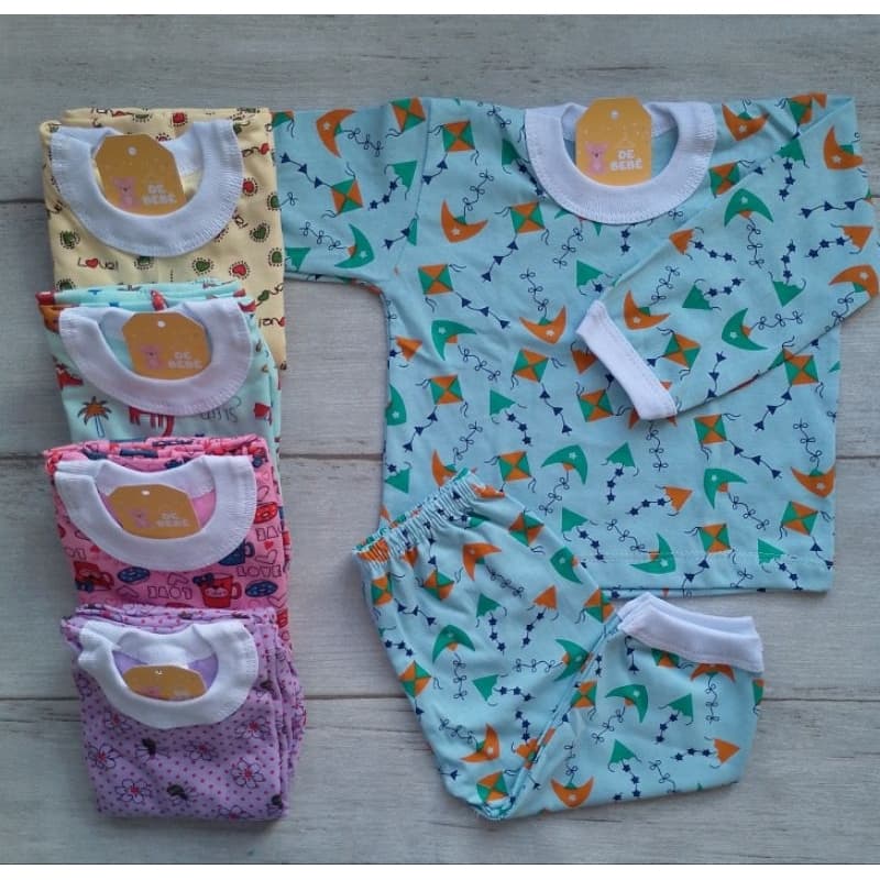 Pijama infantil em malha de algodão