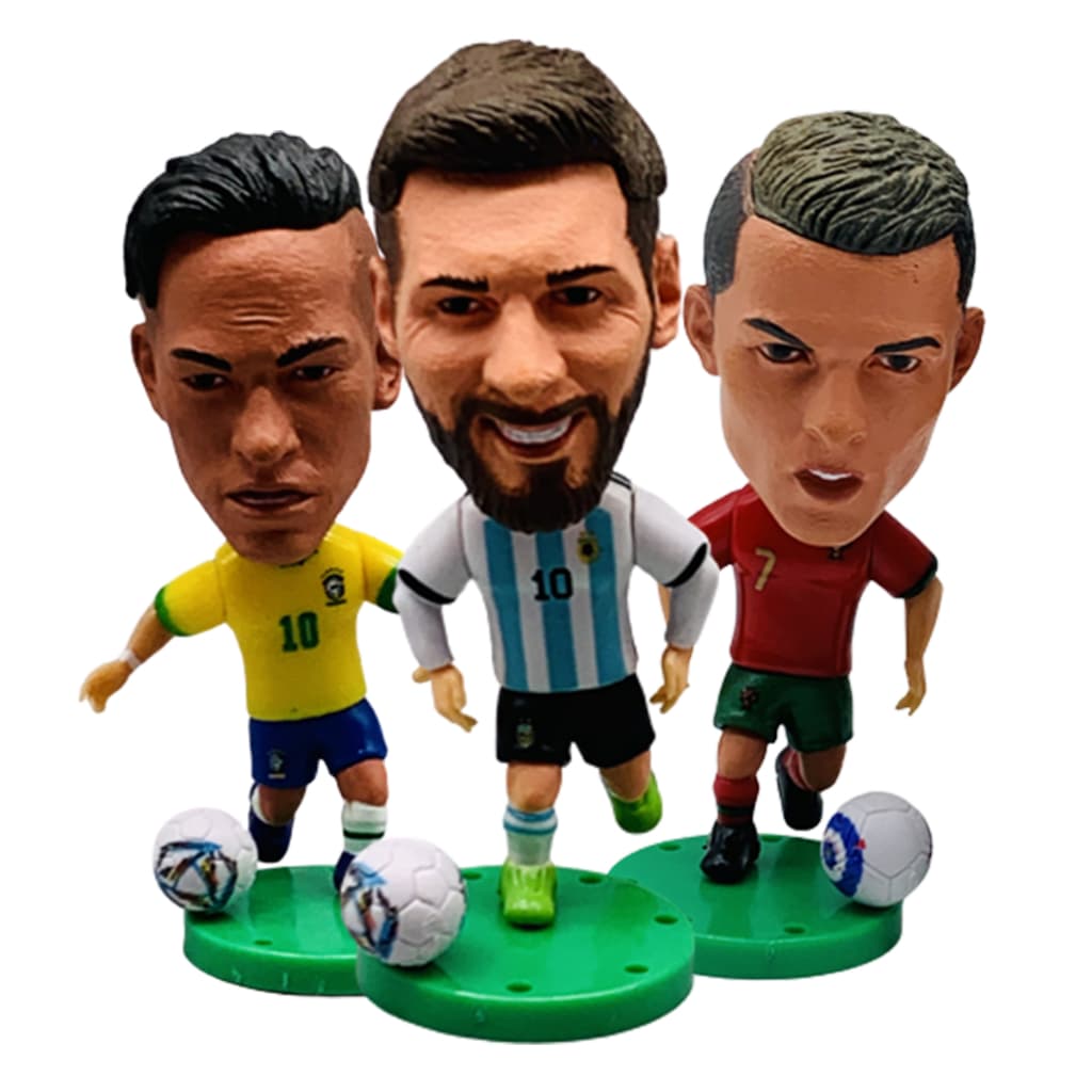 Mini Craques Futebol Bonecos Miniatura De Jogadores Do Mundo Soccerwe Kodoto Action Figure Decoração
