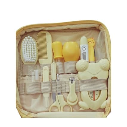 KIT Higiene e Cuidados com Bebê Recém Nascido Disponível em 3 Cores Azul Rosa Amarelo 13 peças