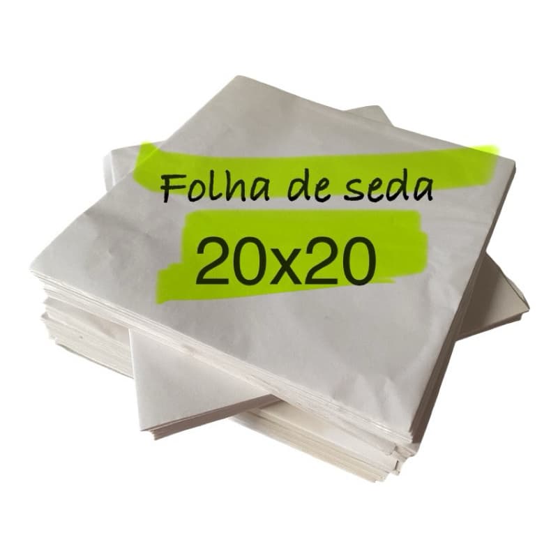 papel de seda  20x20  1000 folhas