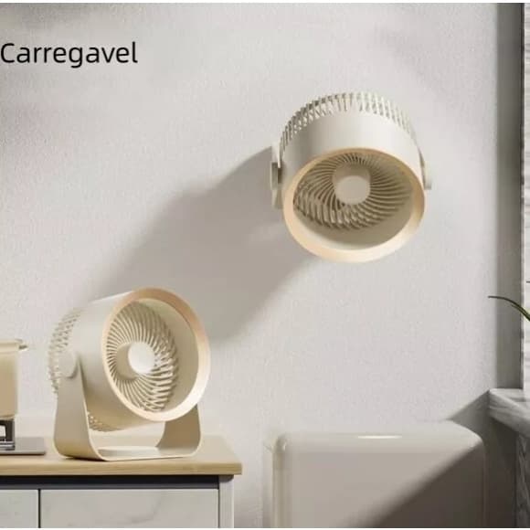 Ventilador De Mesa Super Silencioso Sem Fio Portátil 3 Nivel Novo 2024