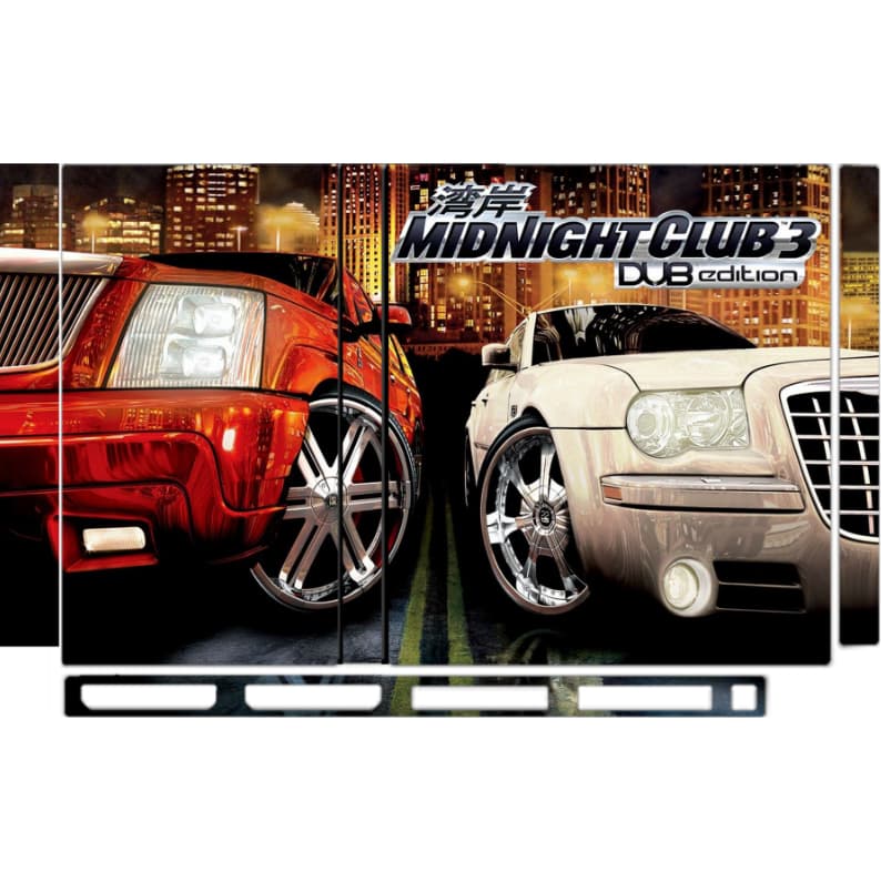 Skin Adesivo para PS2 Mid Night Club Alta Qualidade Com Proteção UV