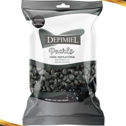 Cera Depilatória em Pérolas Negra 200g - Depimiel