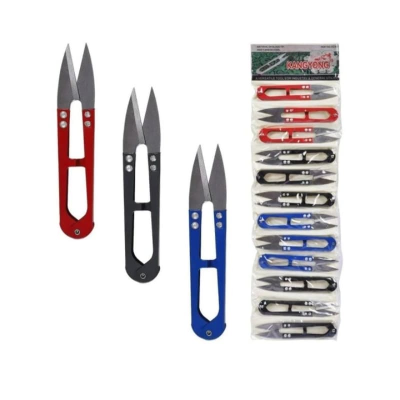 Kit c/12 Tesoura de Arremate Tecelão Metal Pic