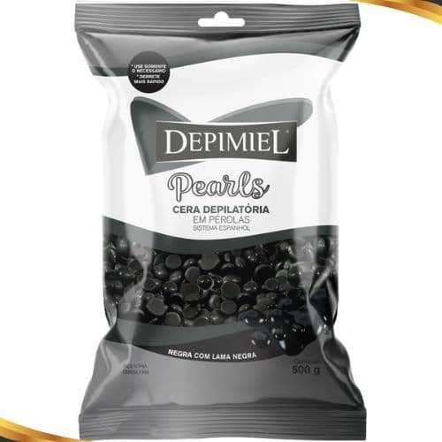 Cera Depilatória em Pérolas Negra 500g - Depimiel