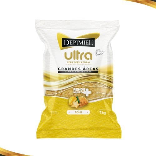 Cera Depilatória Pérolas Ultra Gold 1kg - Depimiel