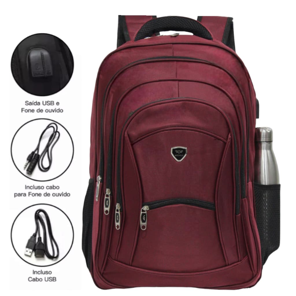 Mochila Masculina Notebook Grande Reforçada Impermeável 60 L Camping